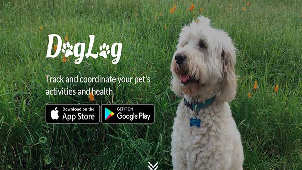 Homepage Image of dog training app- DogLog