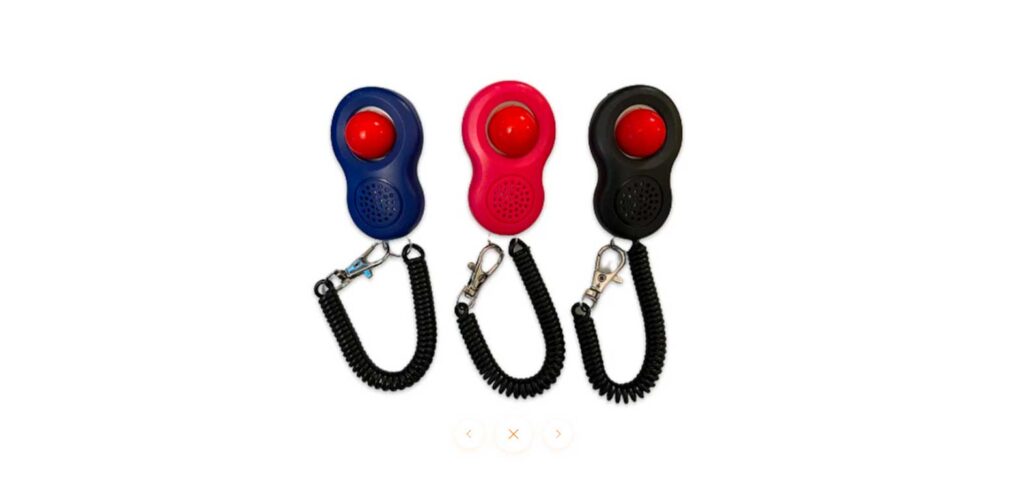Blue, Red, and Black Cat Clickers
