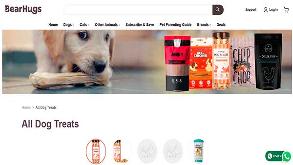 Homepage image of the Pet store BearHugs