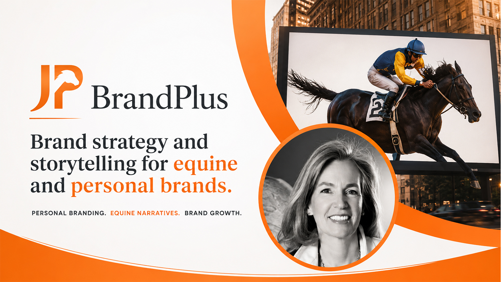 JP BrandPlus equine branding agency offering brand strategy, storytelling, personal branding, and equine narratives.