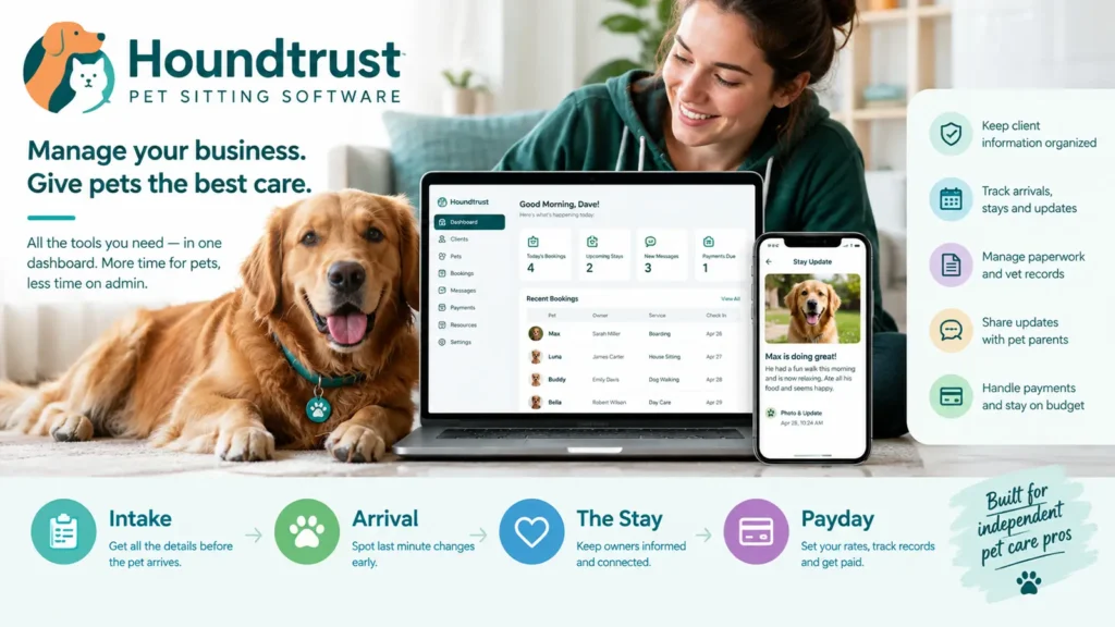 Houndtrust Pet Sitting Software for Independent Pros